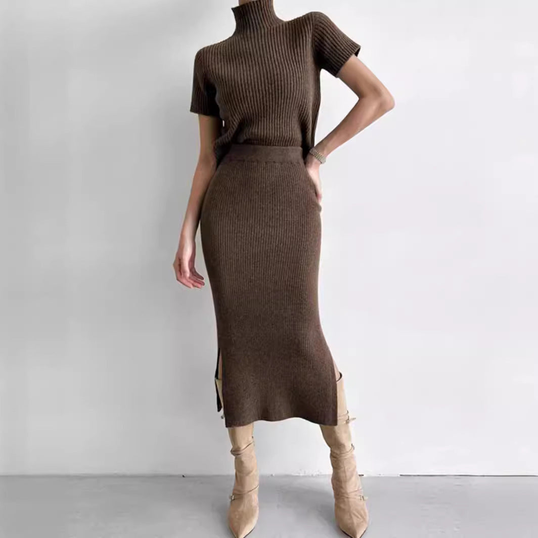 Slit Sheath Skirt Skirt Suit