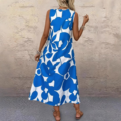 Floral Print Women's Summer Sleeveless Casual Dress