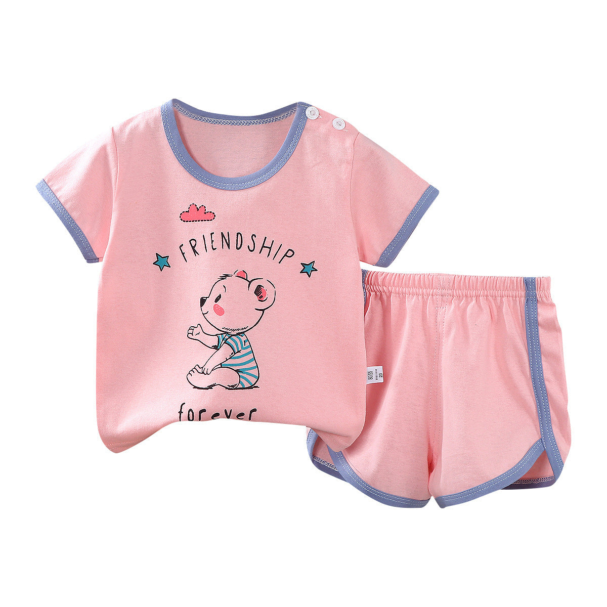 Children's Short-sleeved Suit Korean Clothing