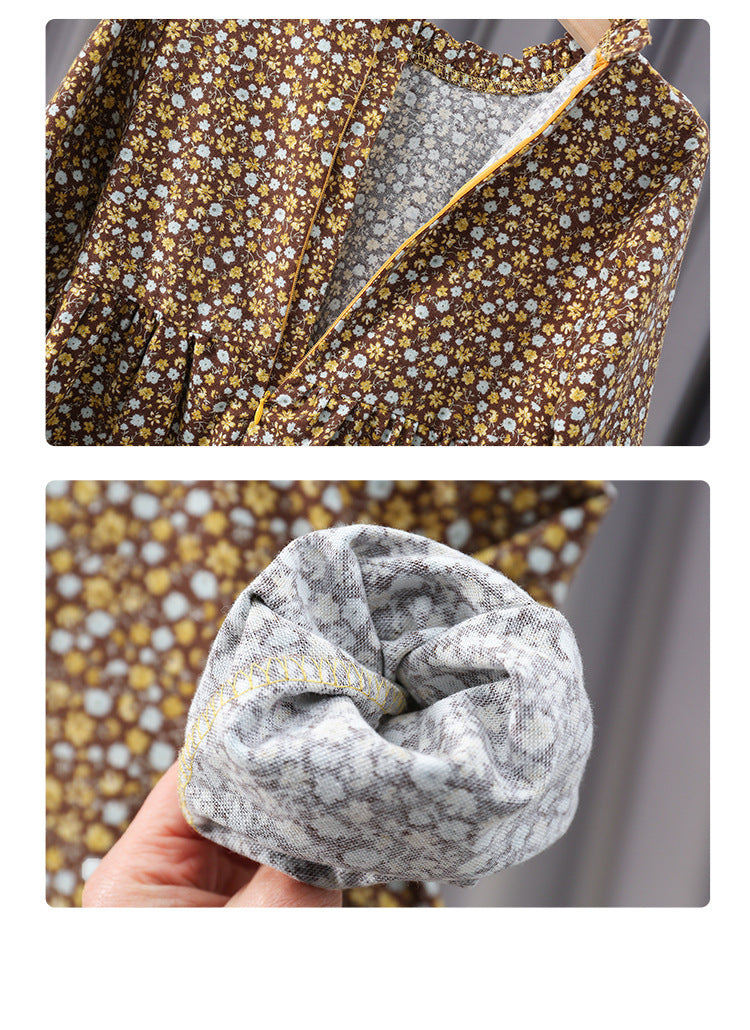 Children's Cotton Dress Korean Style Spring And Autumn