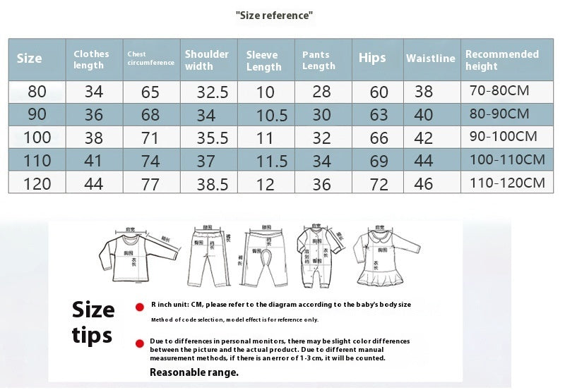 Girls' Summer Cotton Short-sleeved Shorts Suit