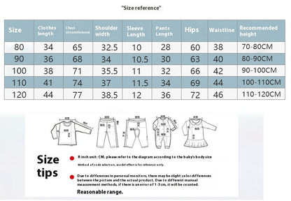 Girls' Summer Cotton Short-sleeved Shorts Suit