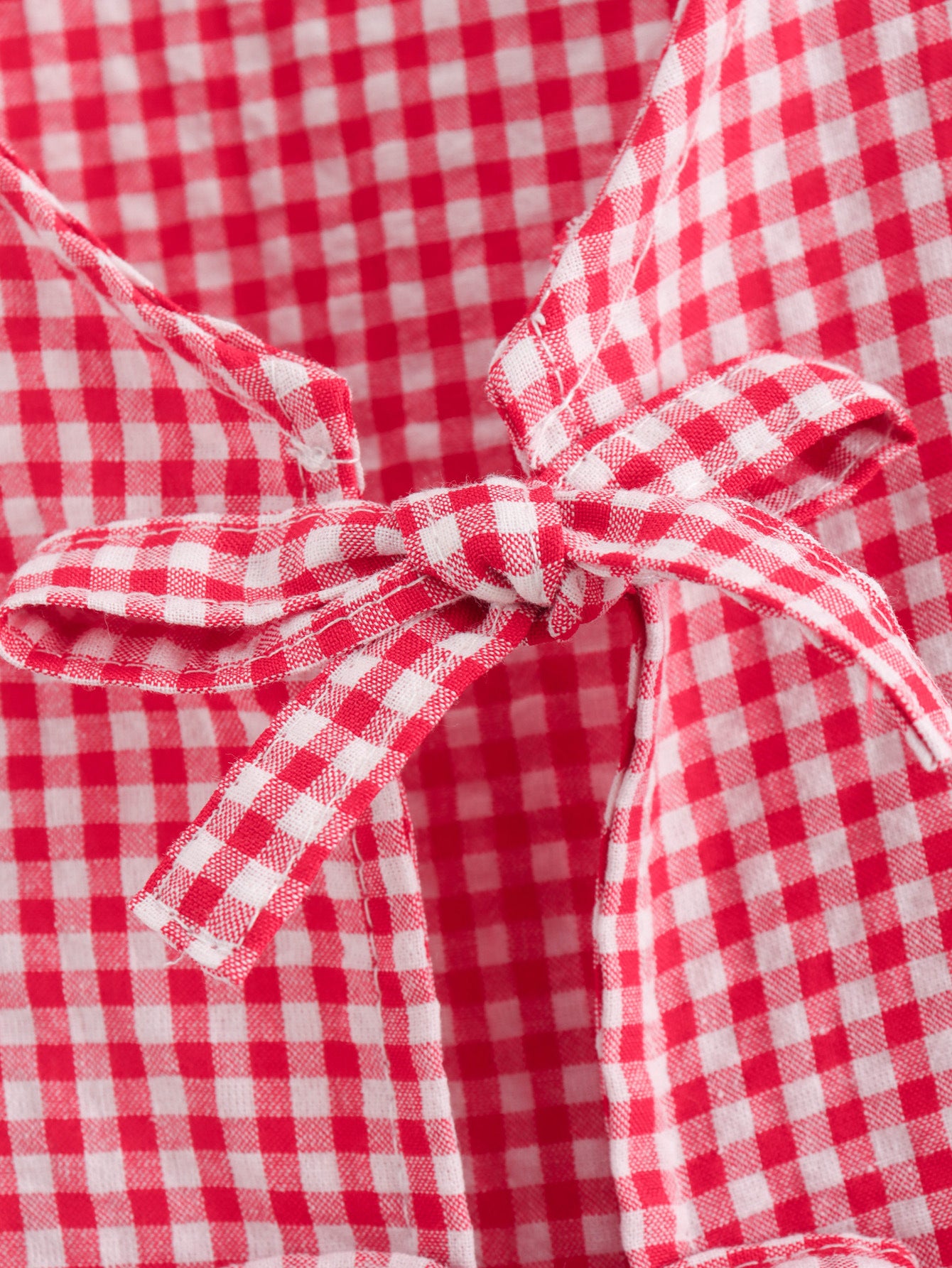 Women's Plaid Knotted Top Casual All-match