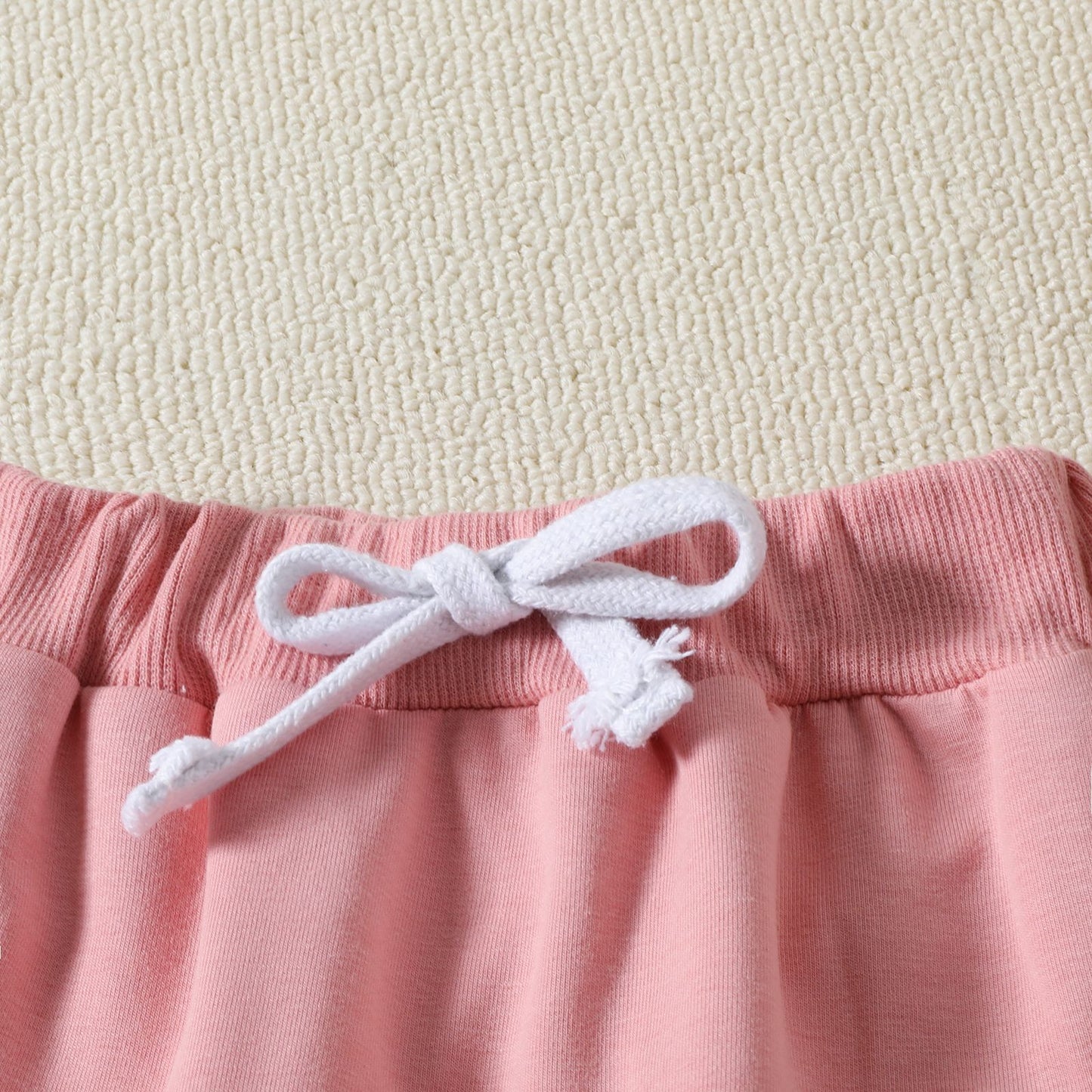 Printed Short-sleeved Top Solid Color Shorts Summer Two-piece Set