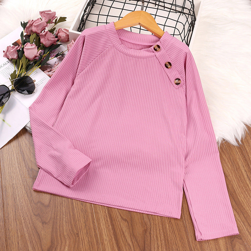 Spring And Autumn Long Sleeve Shirt Cotton Black Shorts