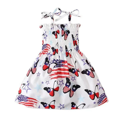 European And American Love Print Girls Dress