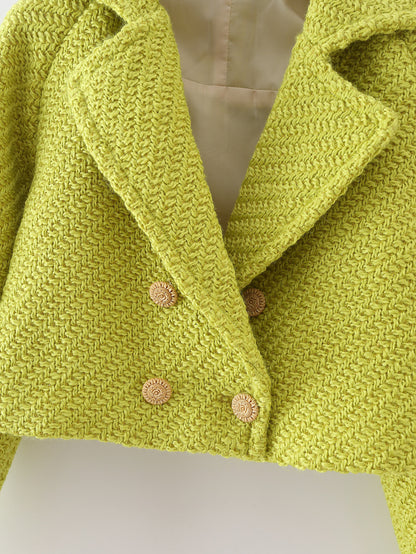 Women's Woolen Short Suit Jacket