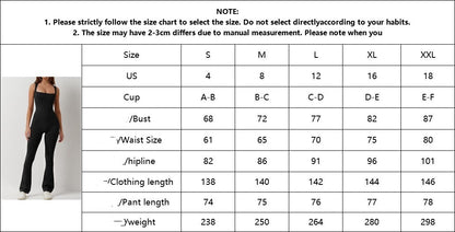 Solid Color Square Collar Vest Seamless Yoga Exercise Flared Pants