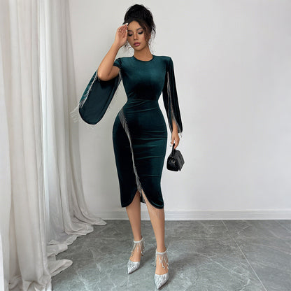 High-end Long Sleeve Dress Women's Clothing