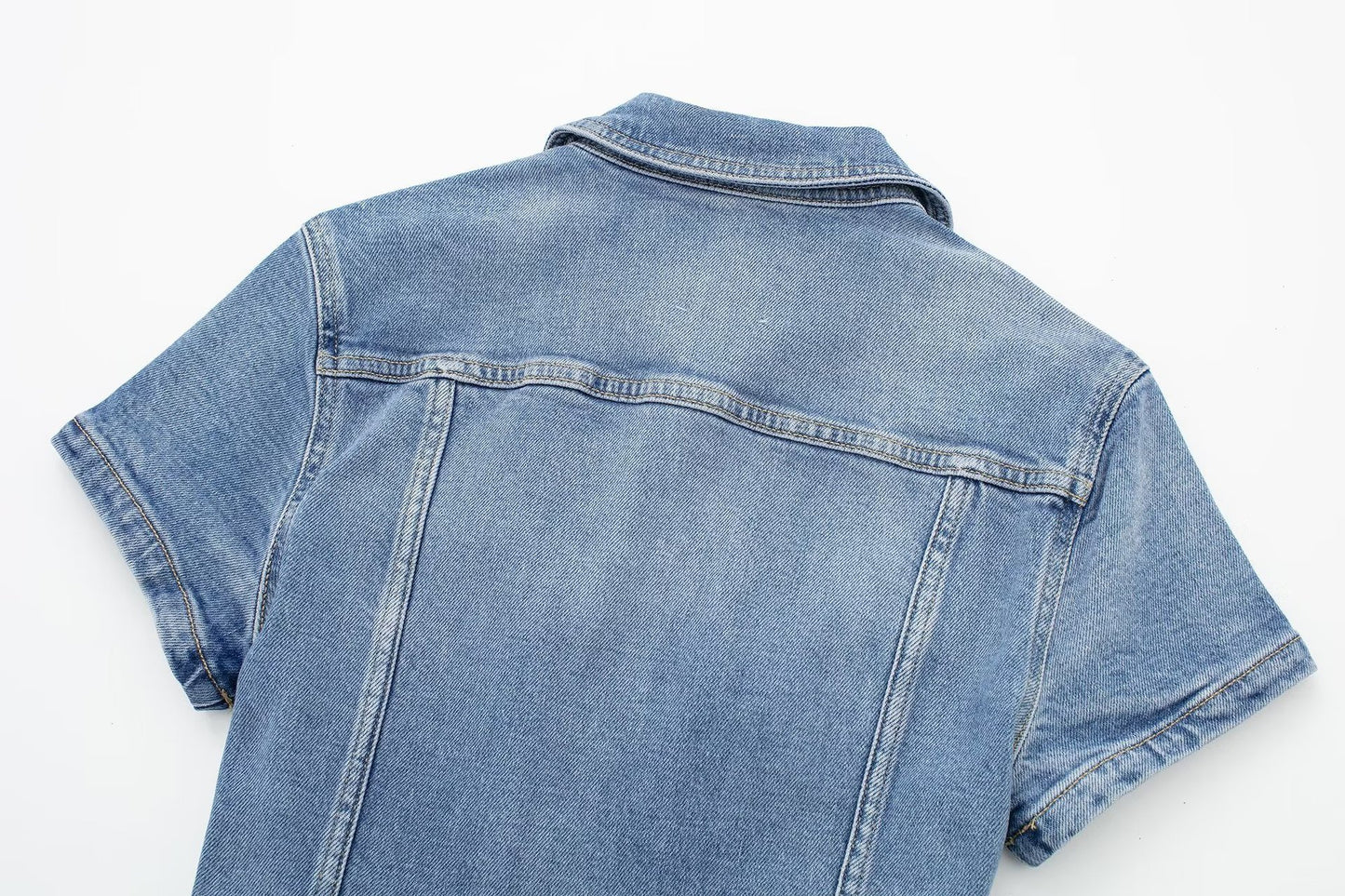 Fall 2023 European And American Style Long Denim Jumpsuit