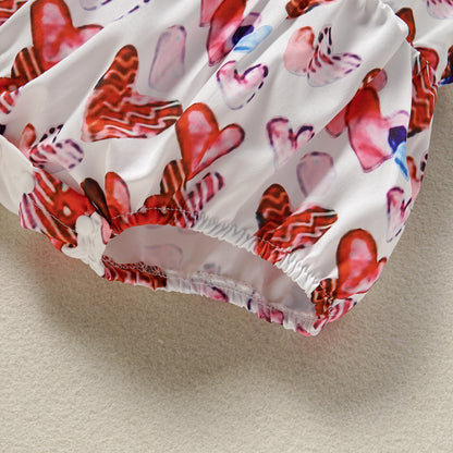 Baby Girl's Red Love Printing Sling