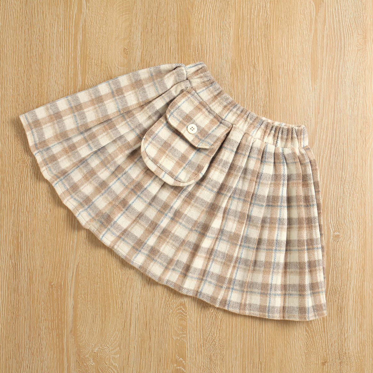 Sweater Knitted Bottoming Shirt  Plaid Skirt Two Piece Set